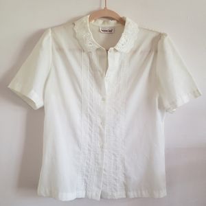 Cute White Collar Blouse